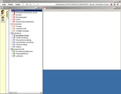 Komplettansicht Men� offen